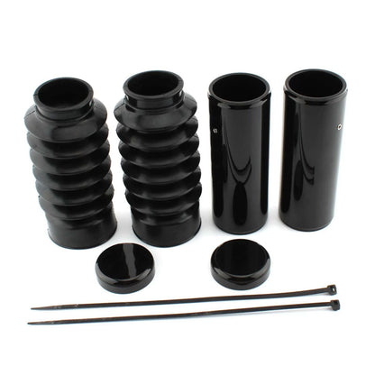 Black Full Fork Cover Kit for Harley Davidson Sportster X48 Forty-Eight (16-23)