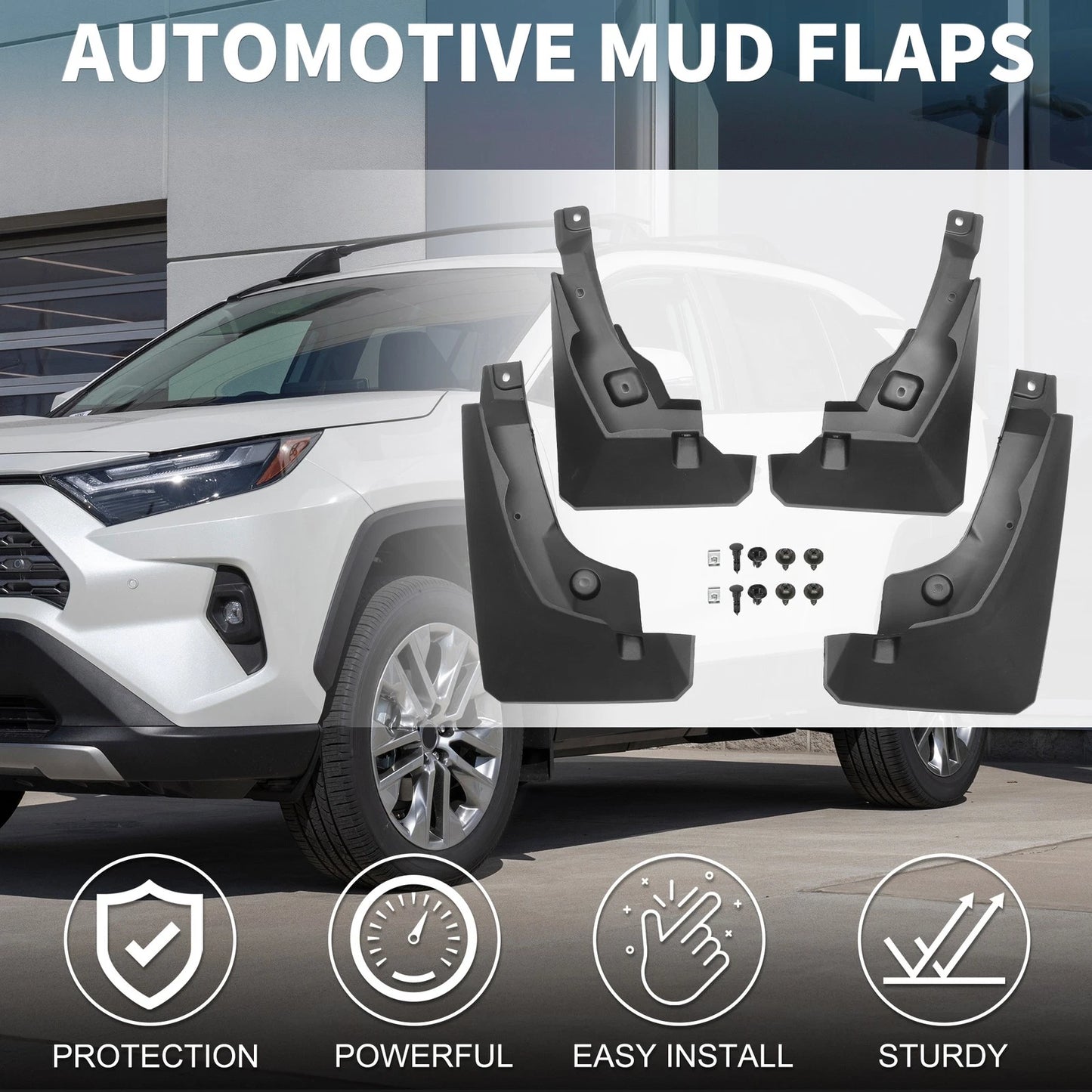 Mud Flap Splash Guard for Toyota RAV4 Hybrid (2019-2024)