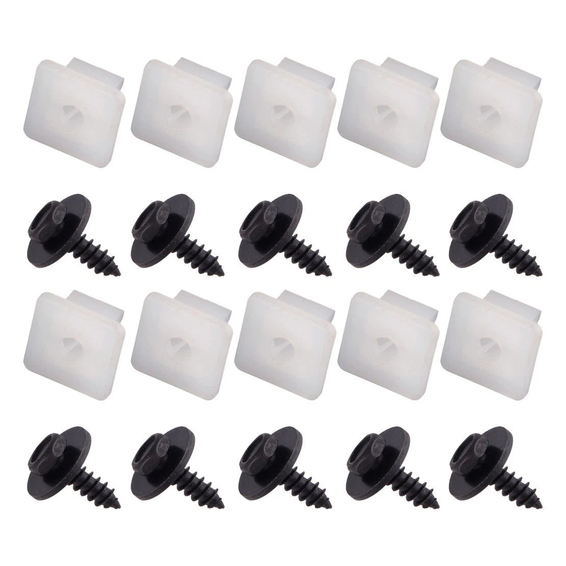 10 x Bumper Fastener Insert Nuts with Bolts Kit for Toyota