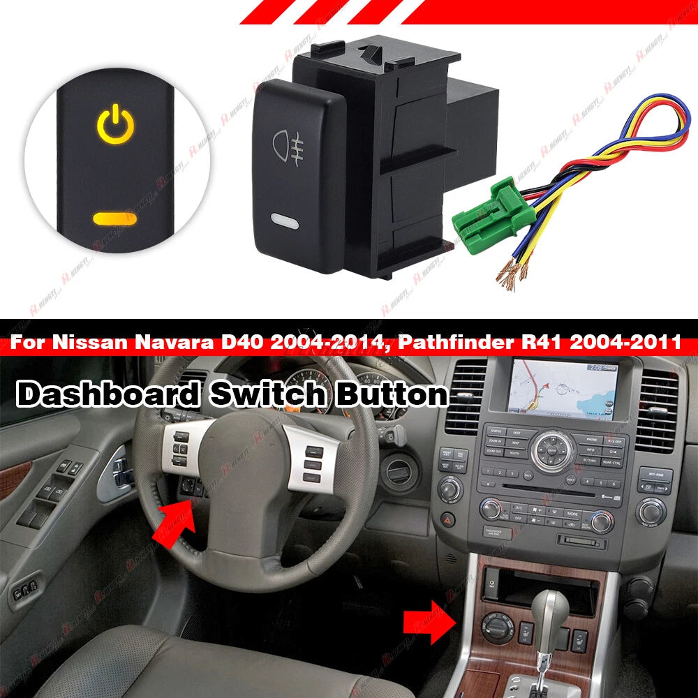 LED Dashboard Control Switch Button for Sentra/370Z (2007–2012, 2008–2021)