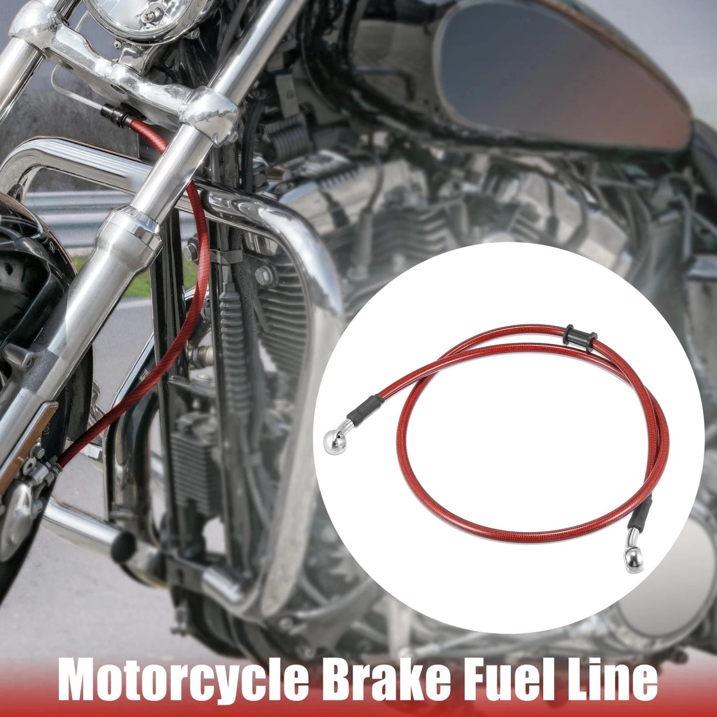100cm 10mm Braided Brake Clutch Hoses Line Pipe for Motorcycle ATV