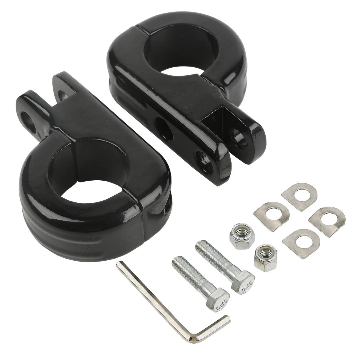 1 1/4" Foot Pegs for Harley Kawasaki Engine Guard Crash Bar