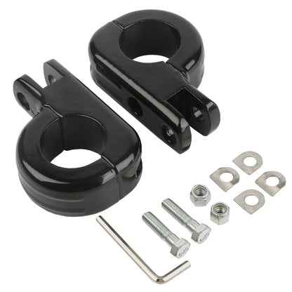 1 1/4" Foot Pegs for Harley Kawasaki Engine Guard Crash Bar