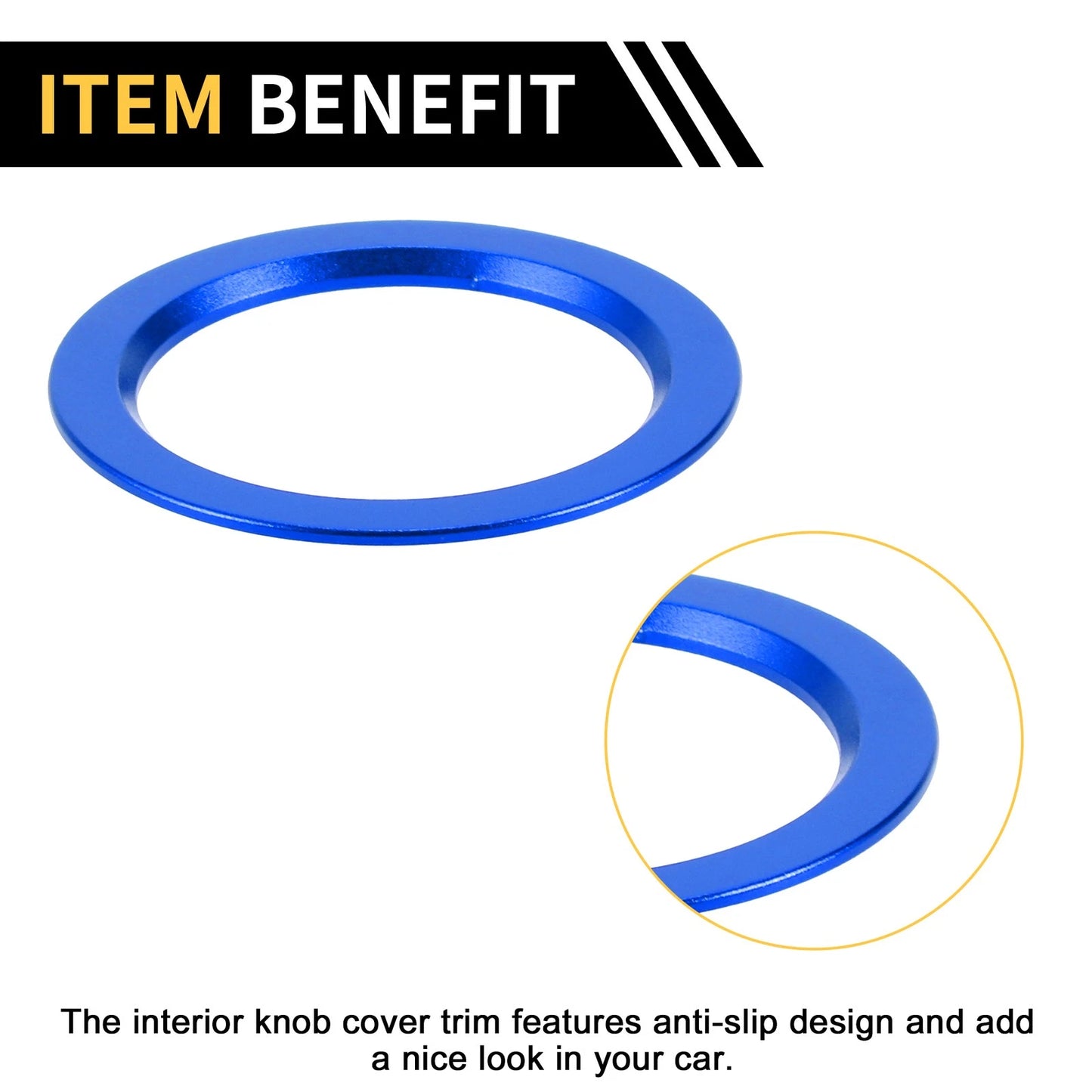 Engine Start Stop Button Cover Ring for Toyota Tacoma (2016-2023) Blue