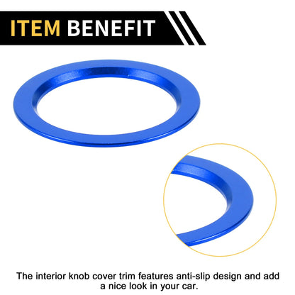 Engine Start Stop Button Cover Ring for Toyota Tacoma (2016-2023) Blue