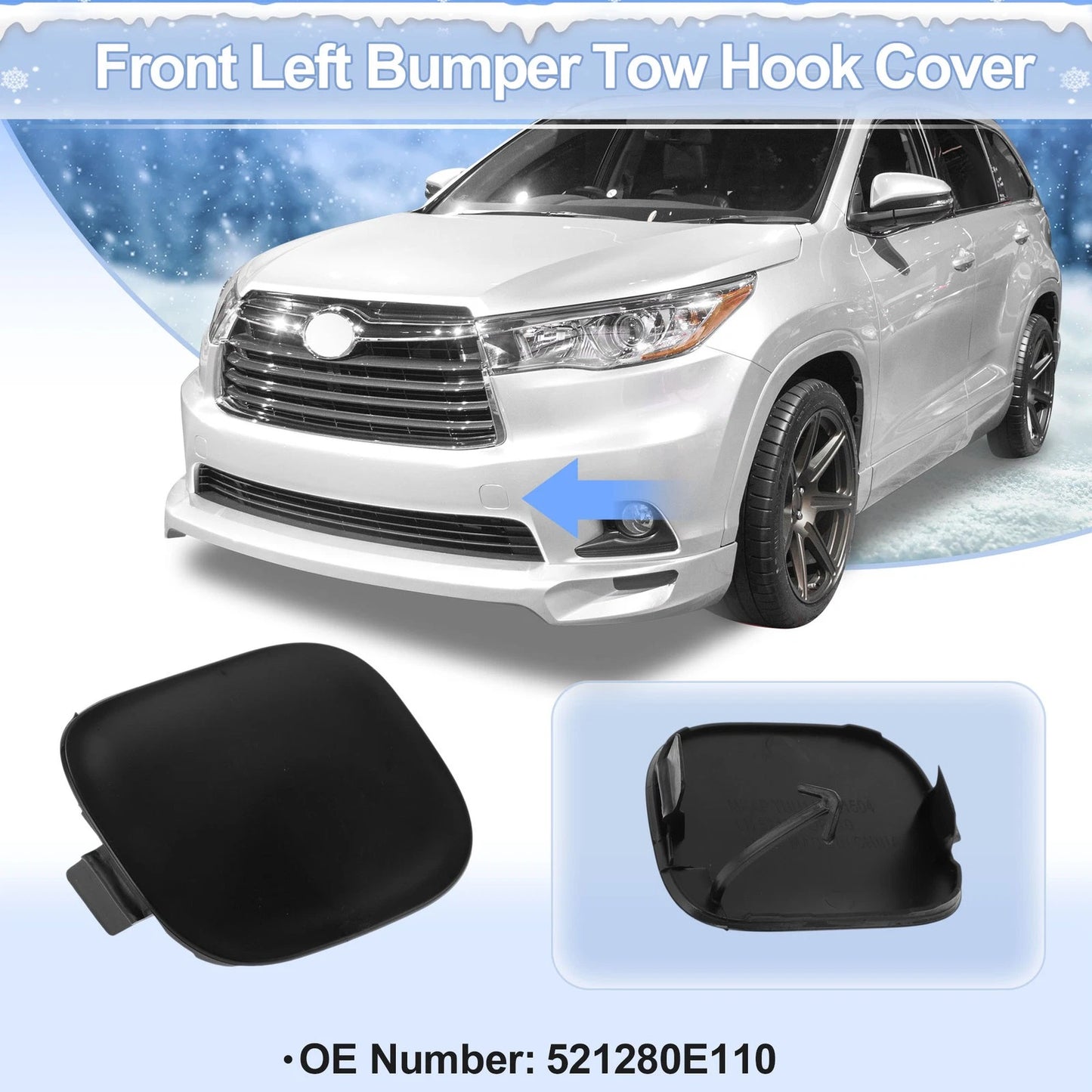 Left Front / Tow Hook Cover Cap for Toyota RAV4 (2009–2012)