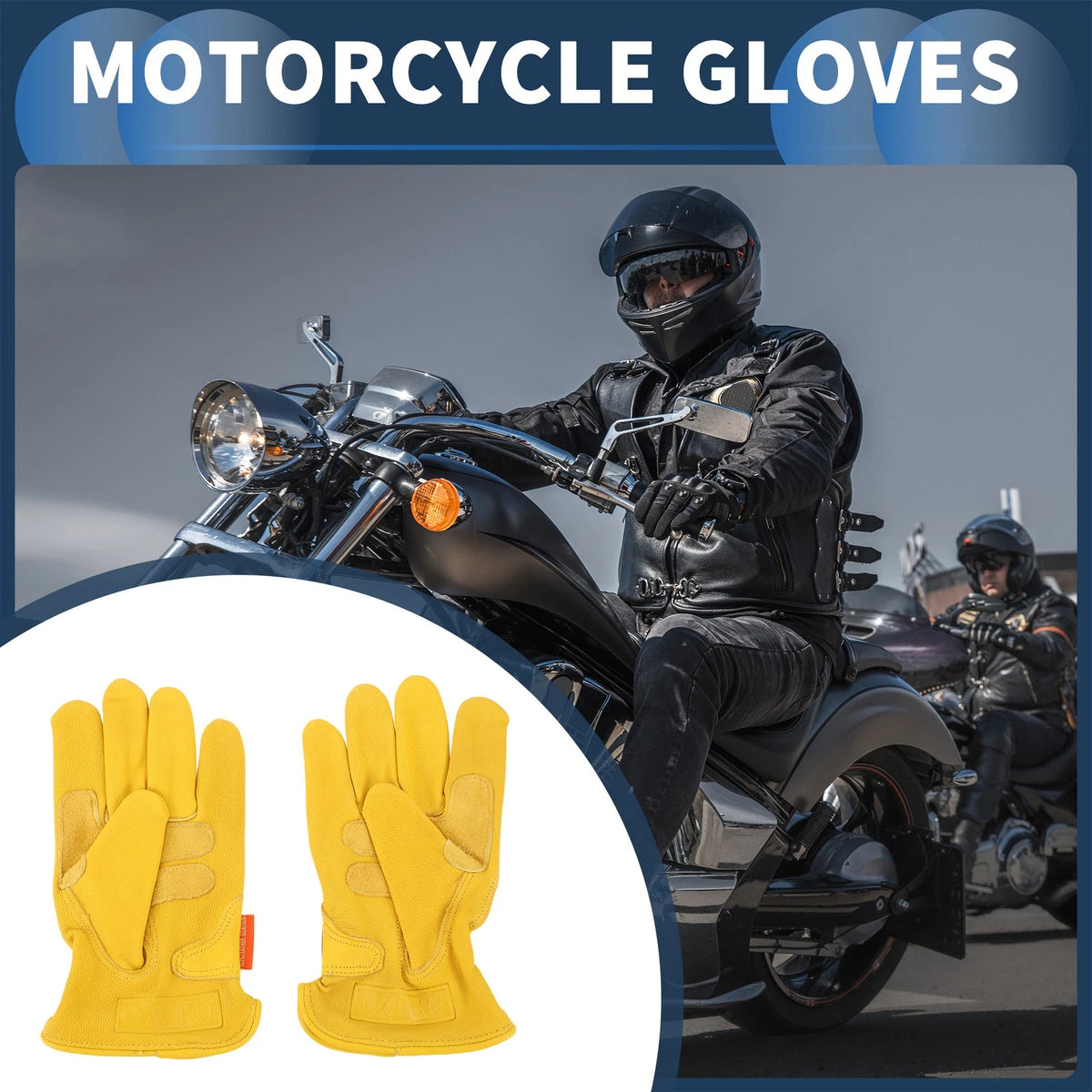 Motorcycle Gloves S 1 Pair Sheep Leather Cycling Riding Gloves for Motorcycle