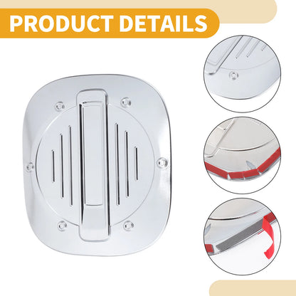 Fuel Tank Door Cap for Ford Escape (2020-2025) Chrome Silver Tone