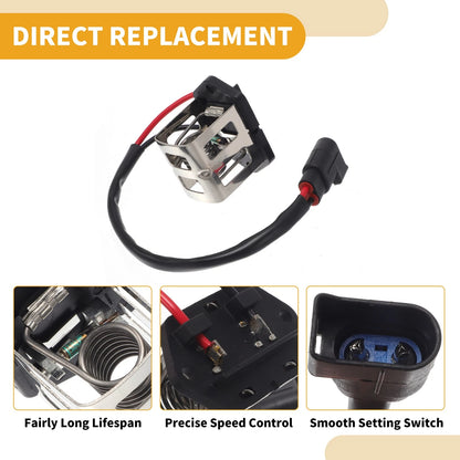 Blower Motor Resistor for HVAC (91AB9A819AC) - Compatible with Various Models