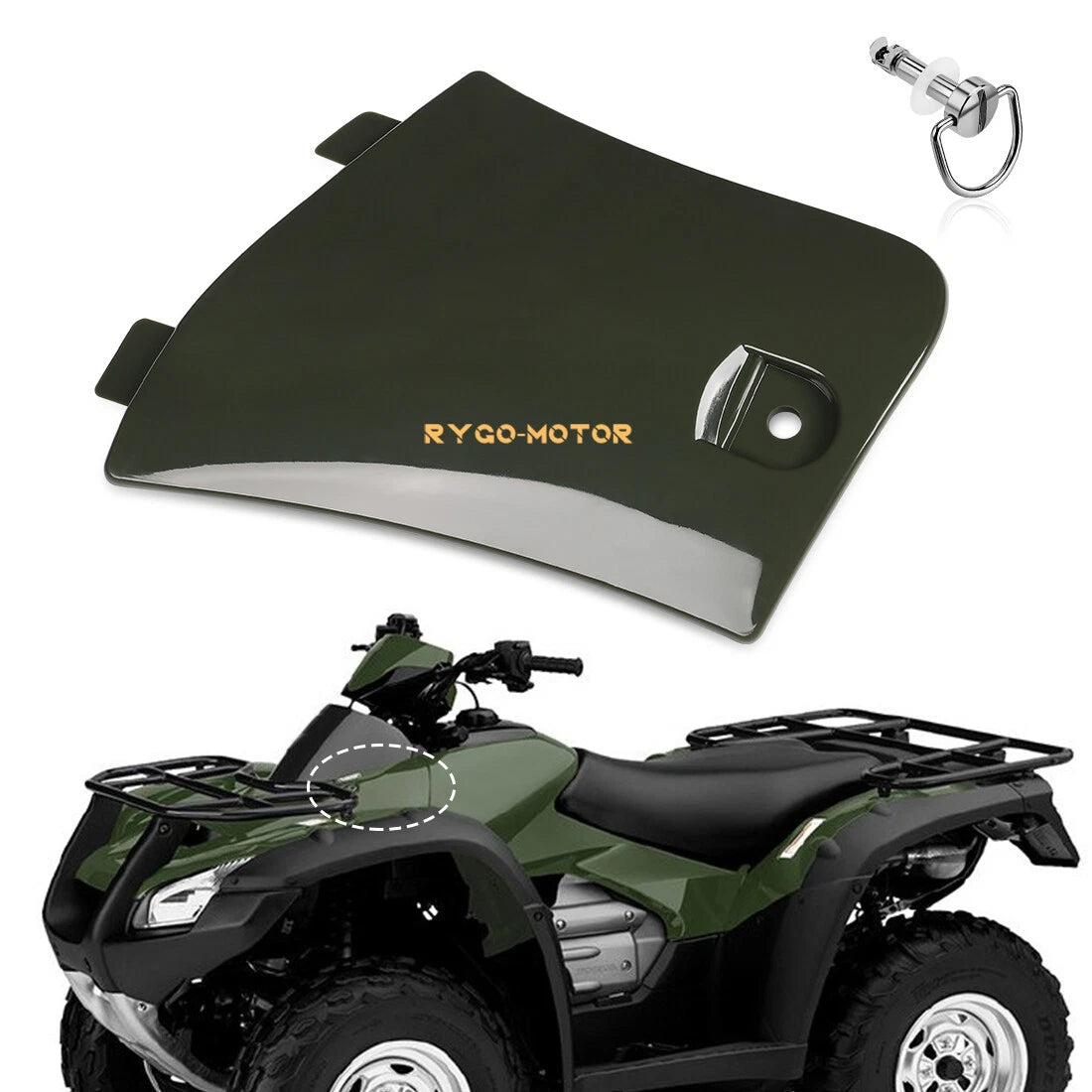 Utility Box Lid Stud Green for Honda TRX650 TRX680 Rincon