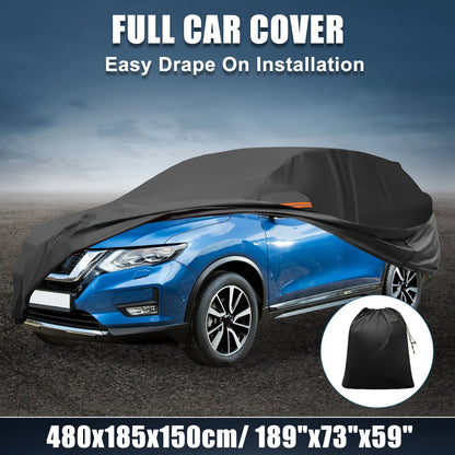 Waterproof 210D-PU Oxford Vehicle Cover for Nissan X-TRAIL (2010-2023) Black