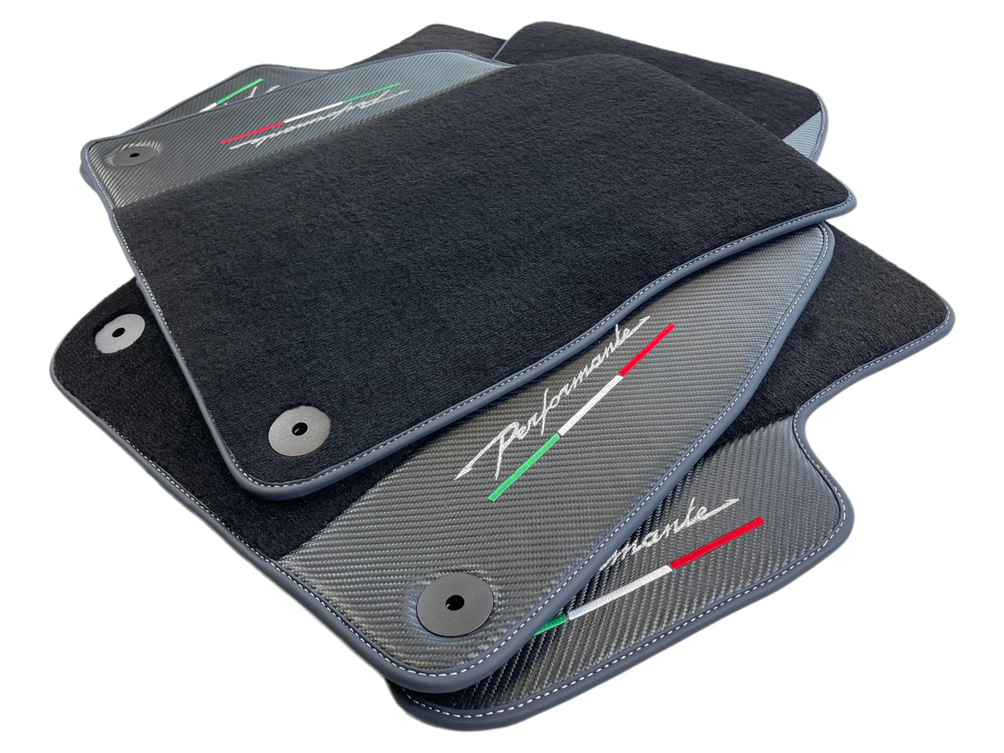 Floor Mats for Lamborghini URUS 2018-2023 Performante Carbon Fiber Leather