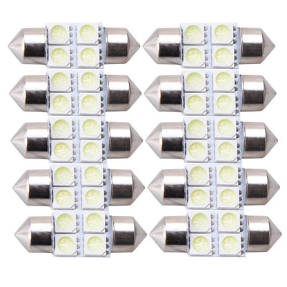 31mm 4-SMD 5050 LED Light Bulbs for Car Interior - 50pcs ()