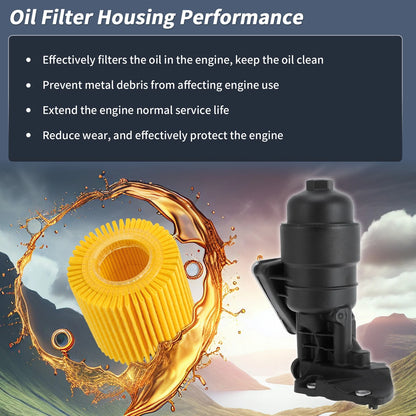 Oil Filter Housing for Hyundai Santa Fe, Kia Sorento 3.3L, 3.5L (2006-2012)