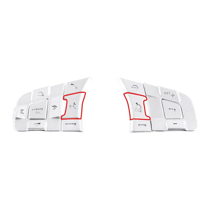 Alloy Steering Wheel Button Cover Trim for Jaguar F-Pace F-Type (2017-2023)
