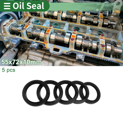 Oil Seal 55x72x10mm Rotary Shaft Seal NBR Rubber for Make Model