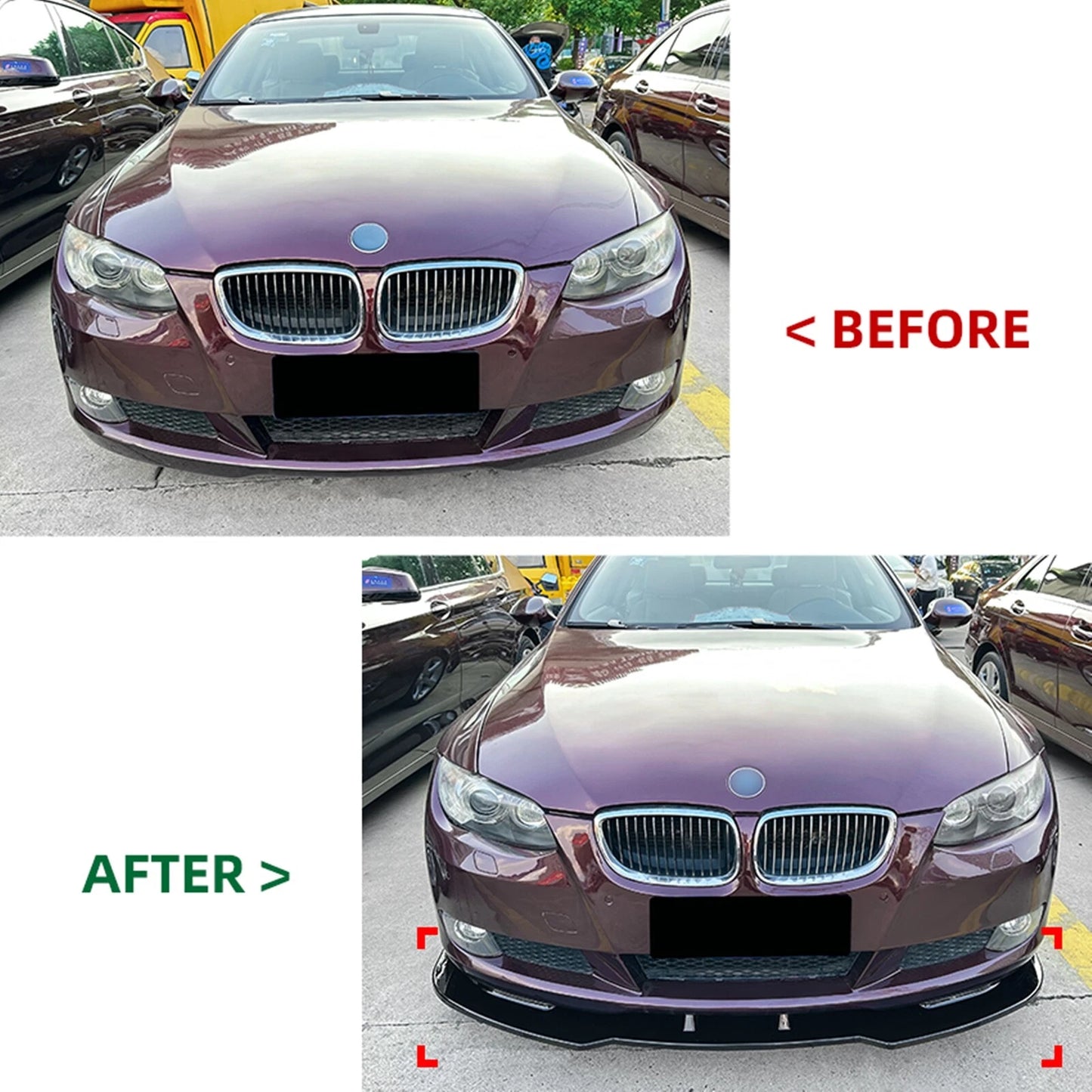 Front Bumper Spoiler Lip for BMW E92 E93 (2006-2013)