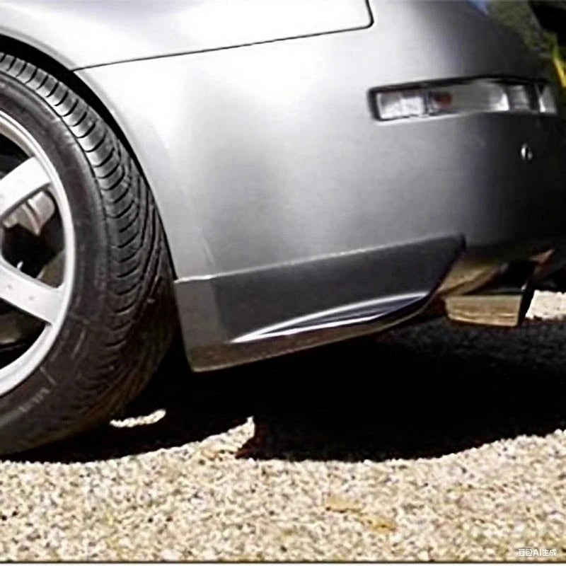 Real Gloss Carbon Fiber Rear Bumper Side Splitter for Nissan 350Z Z33 2003-2006