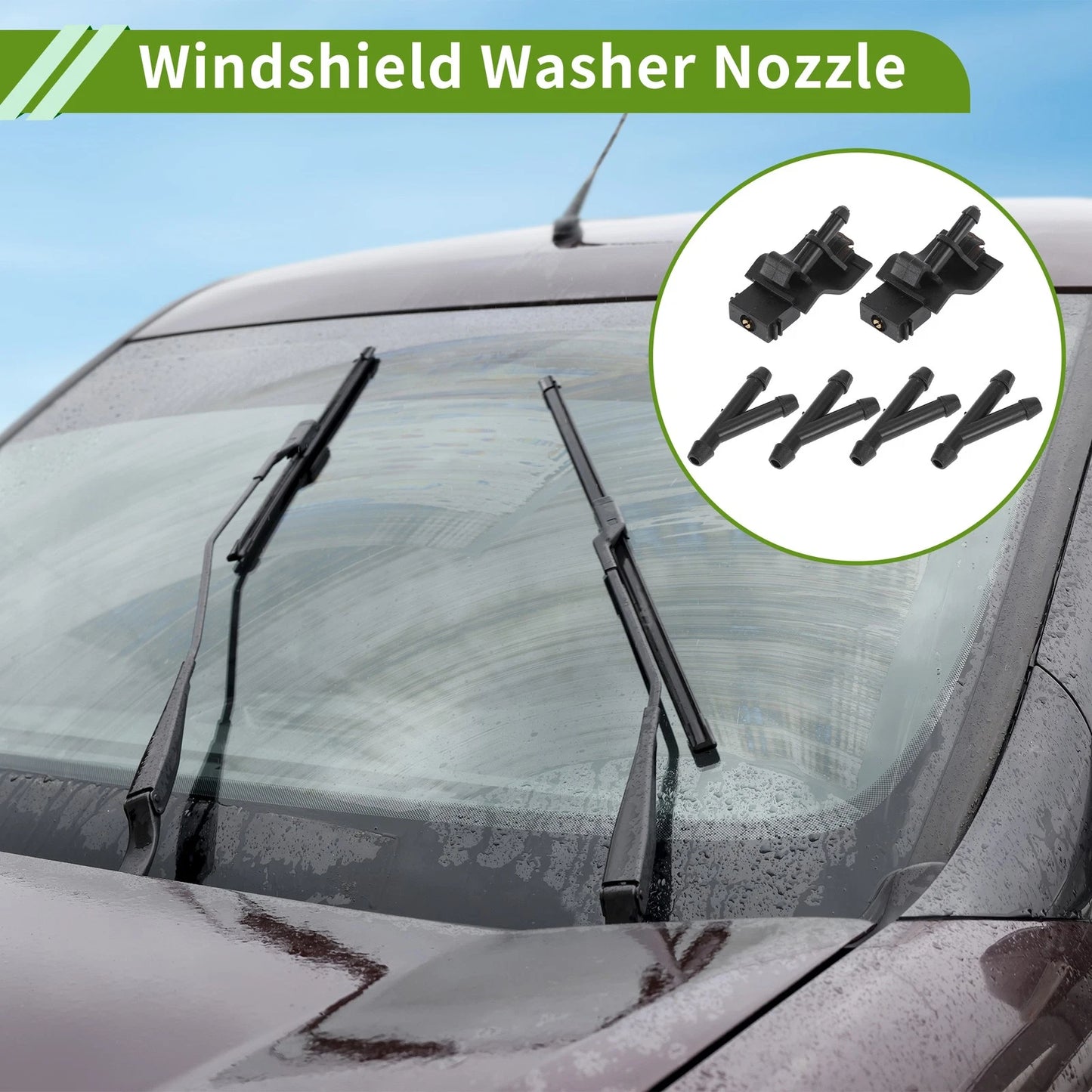 Windshield Washer Nozzle & Hose for Toyota (2007-2013)