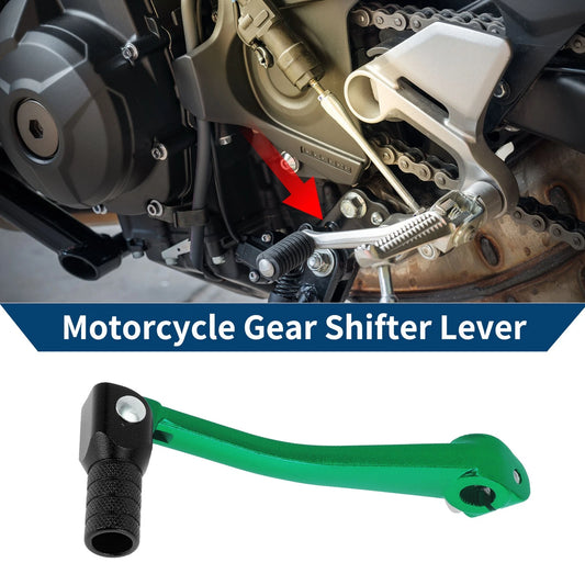 Folding Gear Shifter Lever for Bosuer 125 Green Lever Black Head