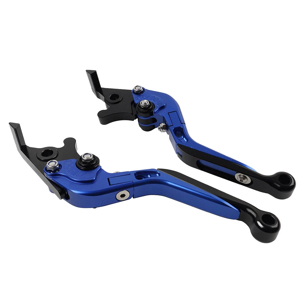 Blue Extendable Brake Clutch Levers for Aprilia Tuono V4 1100RR (2017-2021)