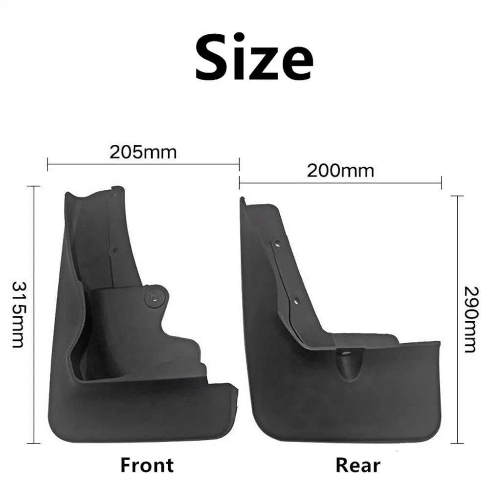 Mud Flaps Splash Guards for Mitsubishi ASX Outlander Sport (2020-2024)