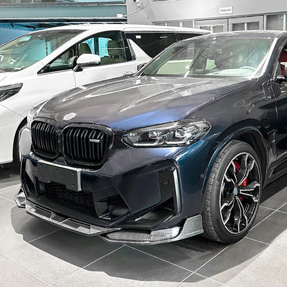 Front Spoiler Splitter Lip Kit for BMW F97 X3M F98 X4M (2022-2024)