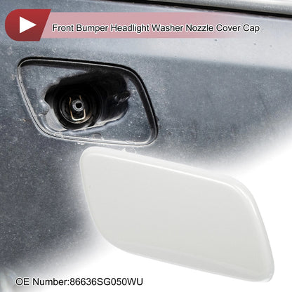 Front Right Washer Nozzle Cover for Subaru Forester 2013-2015 White