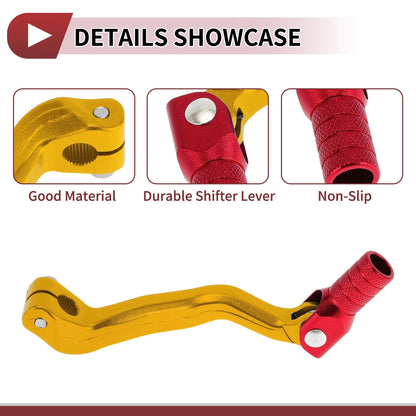 Folding Motorcycle Gear Shifter Lever for Bosuer M4 Gold Tone