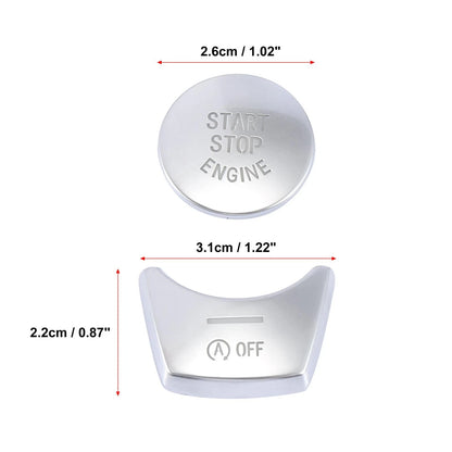Off & Engine Start Stop Switch Button Cover Set for BMW 5 Series (2011-2017)