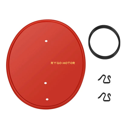 Front Red Number Plate & Clips and Bands Mount for Honda Z50 Z50R (1979–1987)