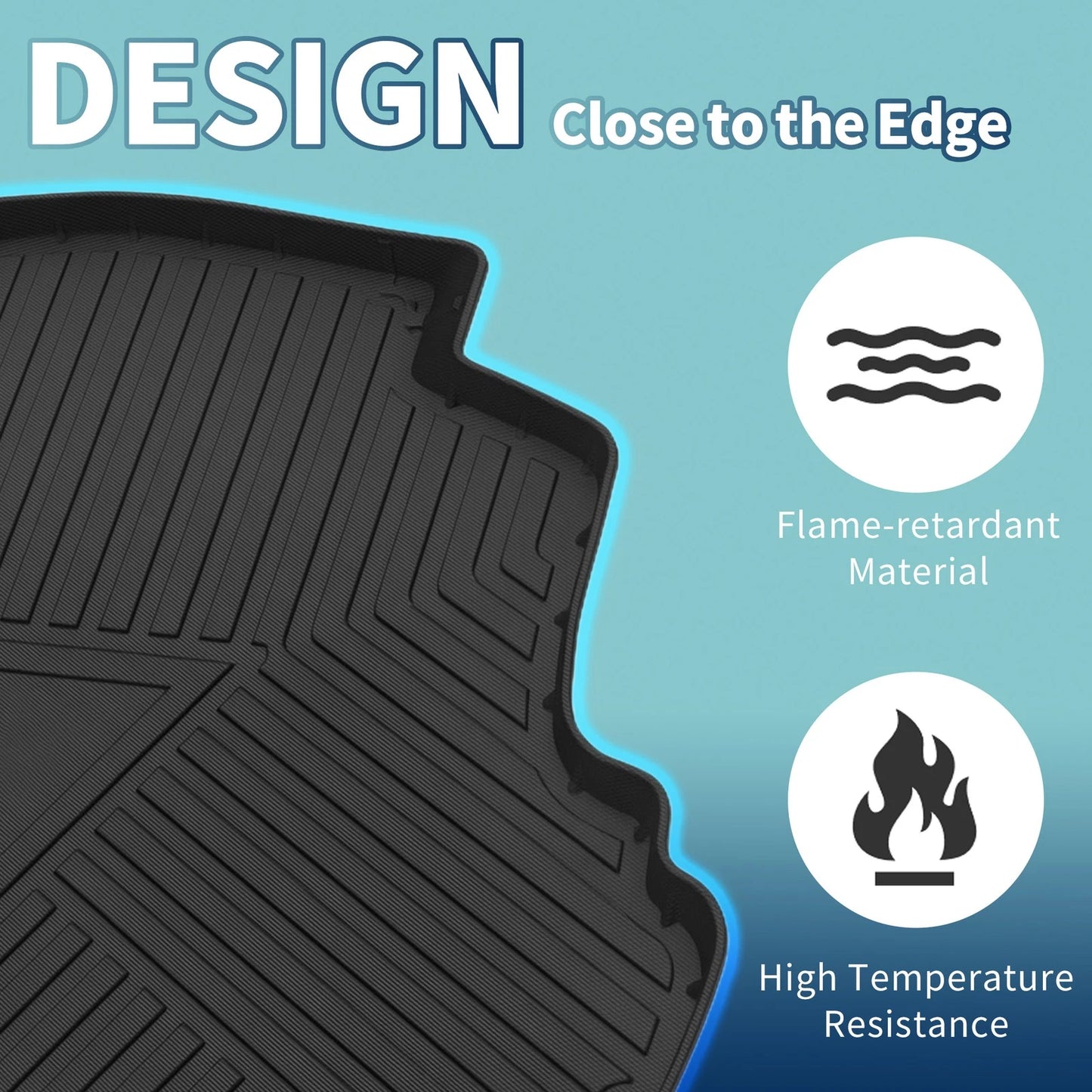 Flat Face Cargo Liner Rear Trunk Mat for Toyota Corolla (2014-2019) 1 Pc