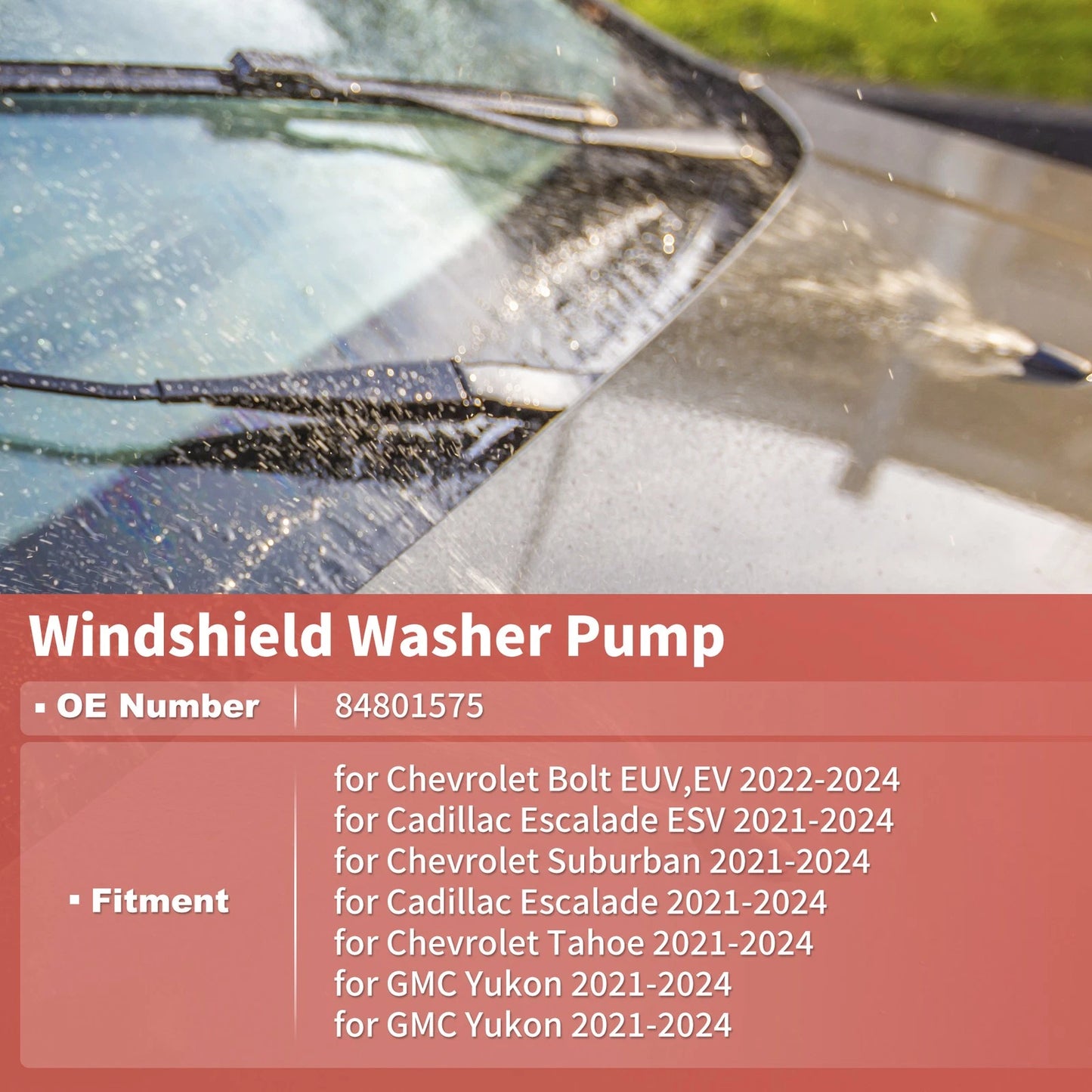 Windshield Washer Pump for Cadillac, Chevy, GMC (2021 - 2024)