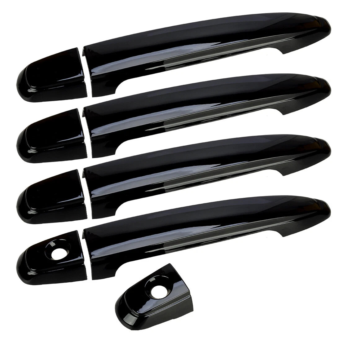 Black Outside Door Handle Cover Trim for Toyota 4Runner (2003-2009)