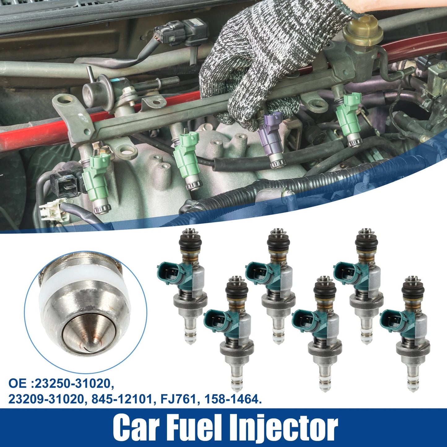 6 x Fuel Injector Nozzle for Lexus GS300 3.0L (2006)