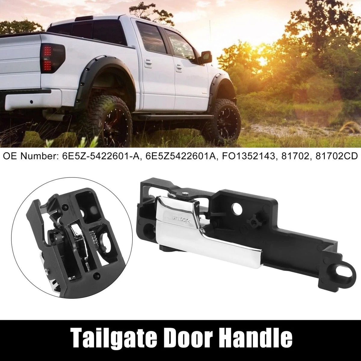 Front Left Door Handle for Ford Fusion 2006-2012 - 2 x Car Interior Handles