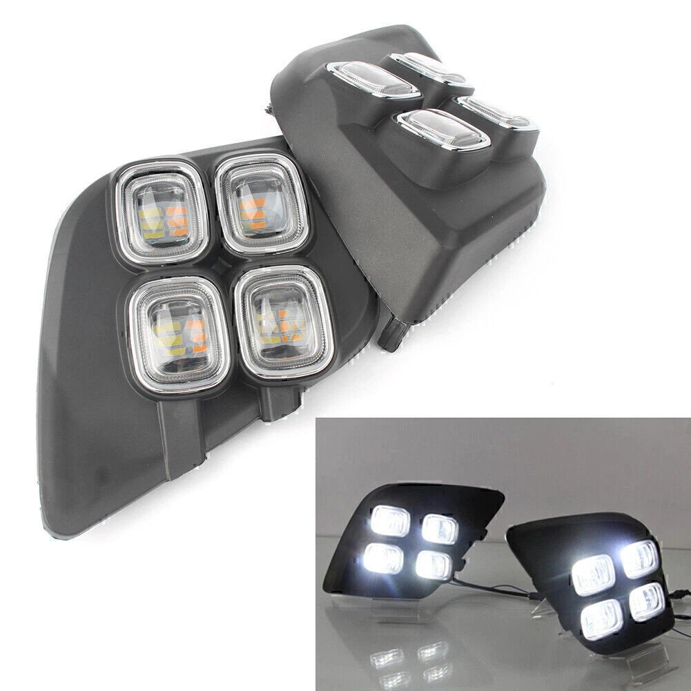 LED DRL Fog Lights for Toyota Hilux Vigo Revo (2015-2017)