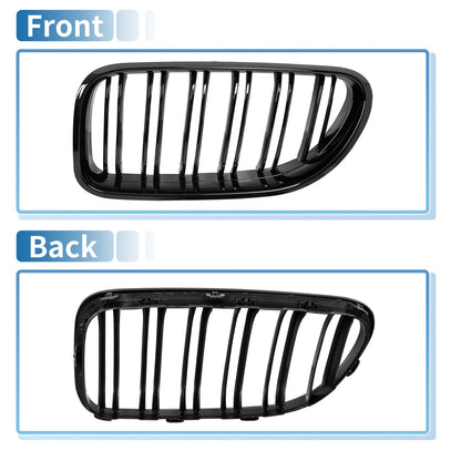 Hood Kidney Grille Cover for BMW F06 2012-2018 Glossy Black