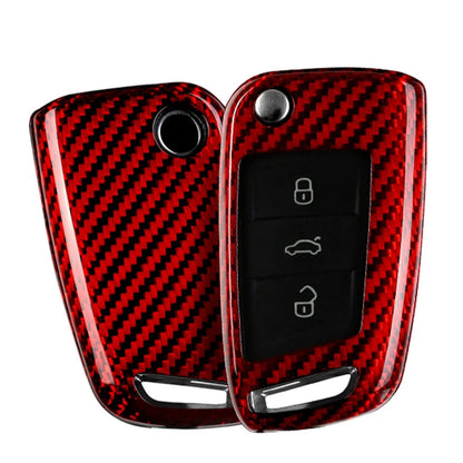 Car Key Case Cover for VW Polo, Golf 7, Tiguan, SEAT Ateca, Skoda Octavia
