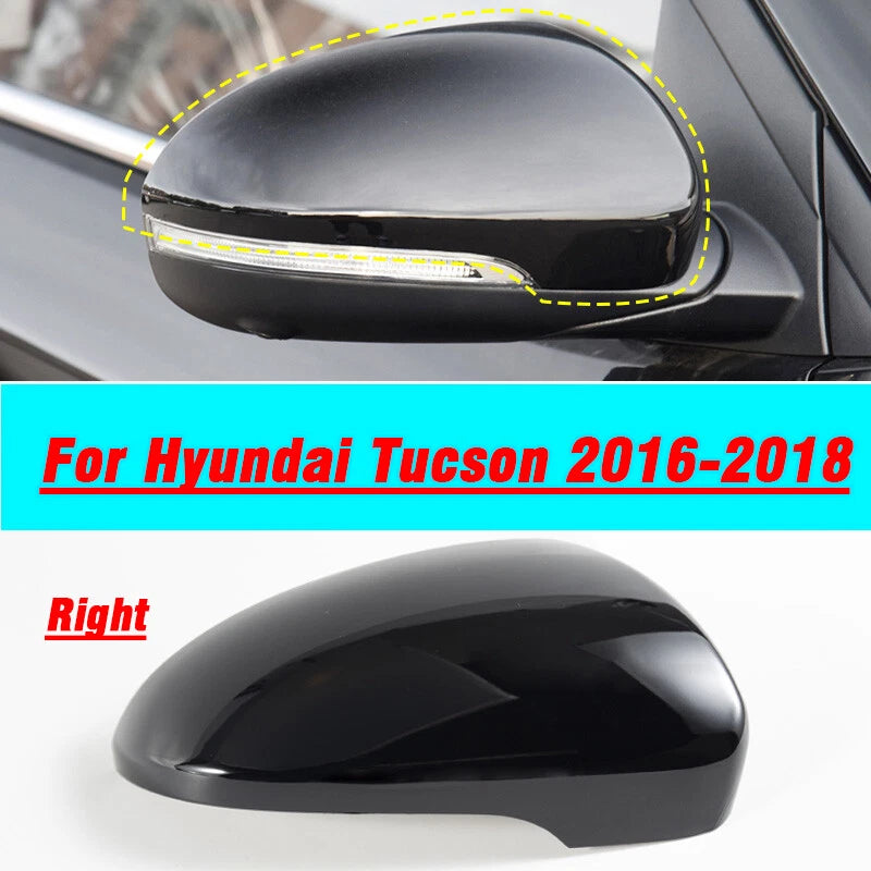Mirror Cap Cover / Right Passenger Side / Black for Hyundai Tucson (2016–2018)