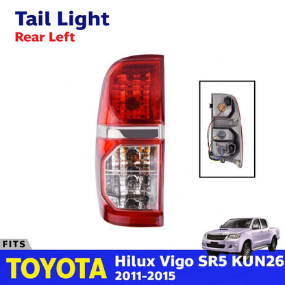 Left Tail Lights Rear Lamp Assembly Fits Toyota Hilux Vigo Champ Truck 2011-2015