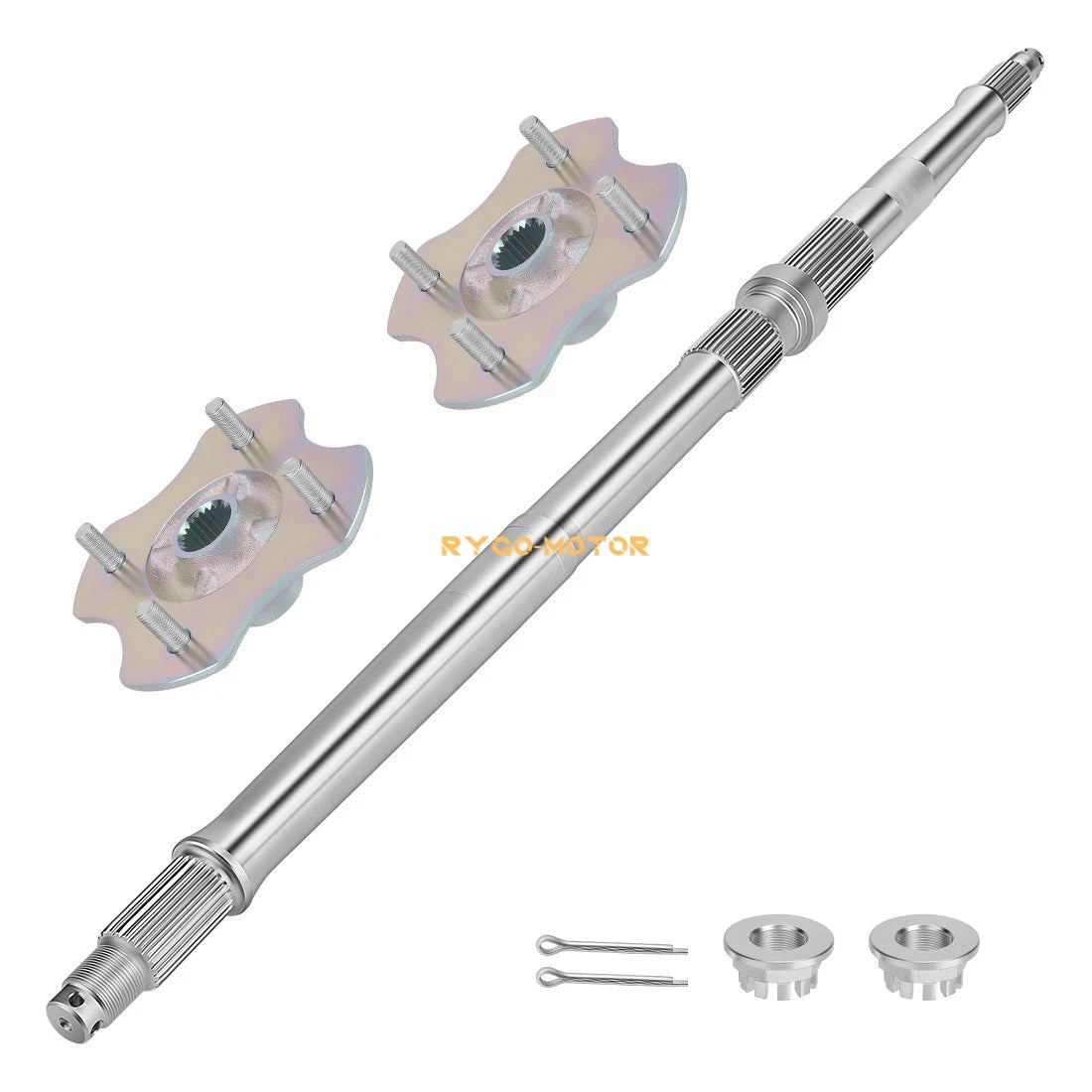 Pair Rear Wheel Axle & Hubs for Honda Recon 250 TRX250TM TRX250TE (1997–2024)