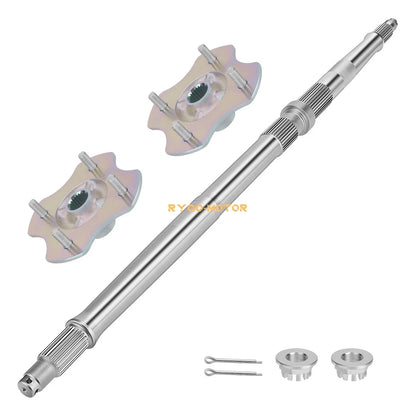 Pair Rear Wheel Axle & Hubs for Honda Recon 250 TRX250TM TRX250TE (1997–2024)