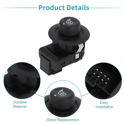 Car Mirror Switch Black for Ford E-150, E-250 (2009-2014)