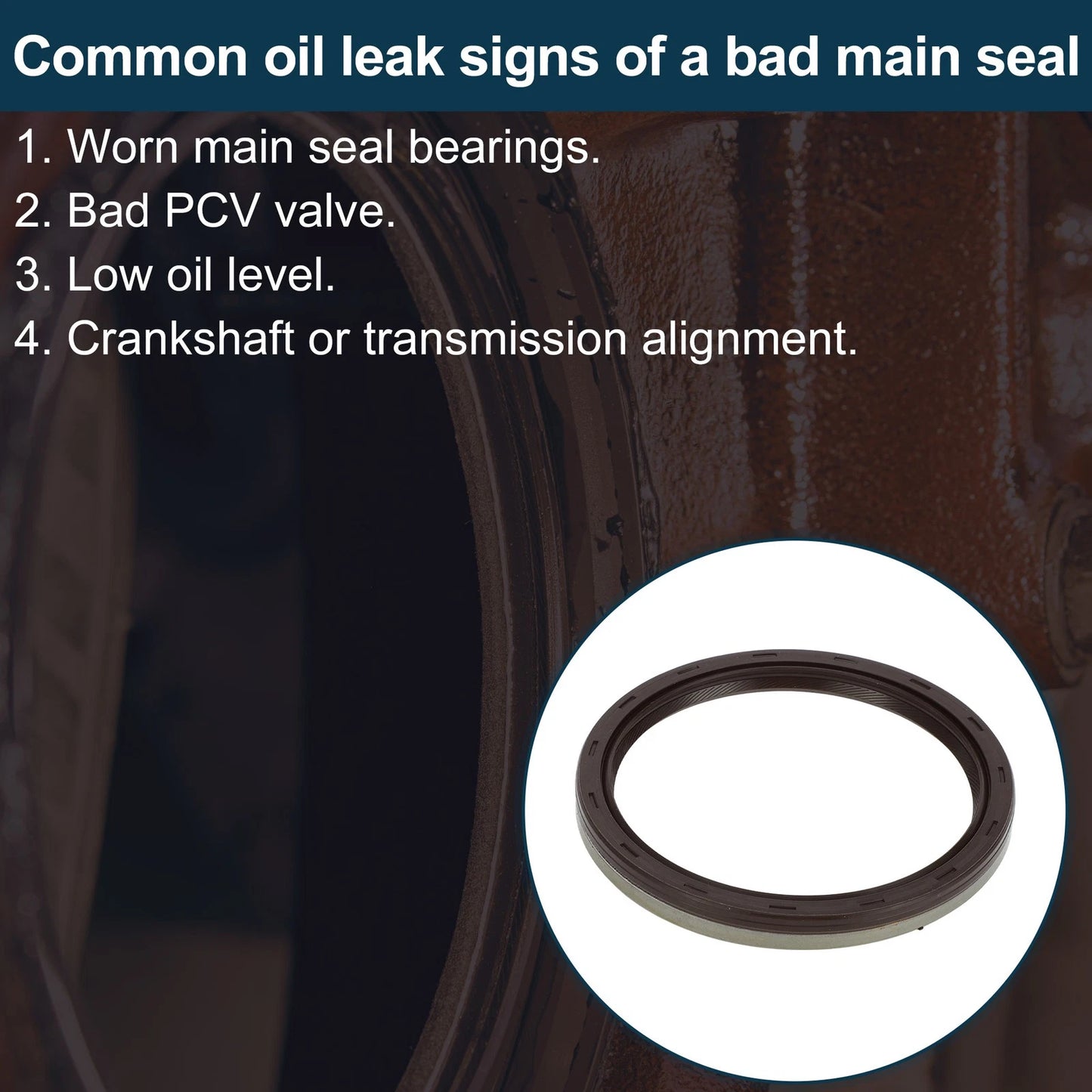Engine Rear Crankshaft Oil Seal for Chevrolet Cruze Trax Main Seal