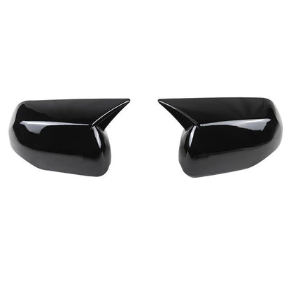 Glossy Black Ox Horn Rearview Mirror Lid Cover Trim for Toyota Sequoia (2023-2024)