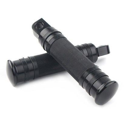 Aluminum Male Mount Footpeg Pegs for Harley Davidson  -  Black