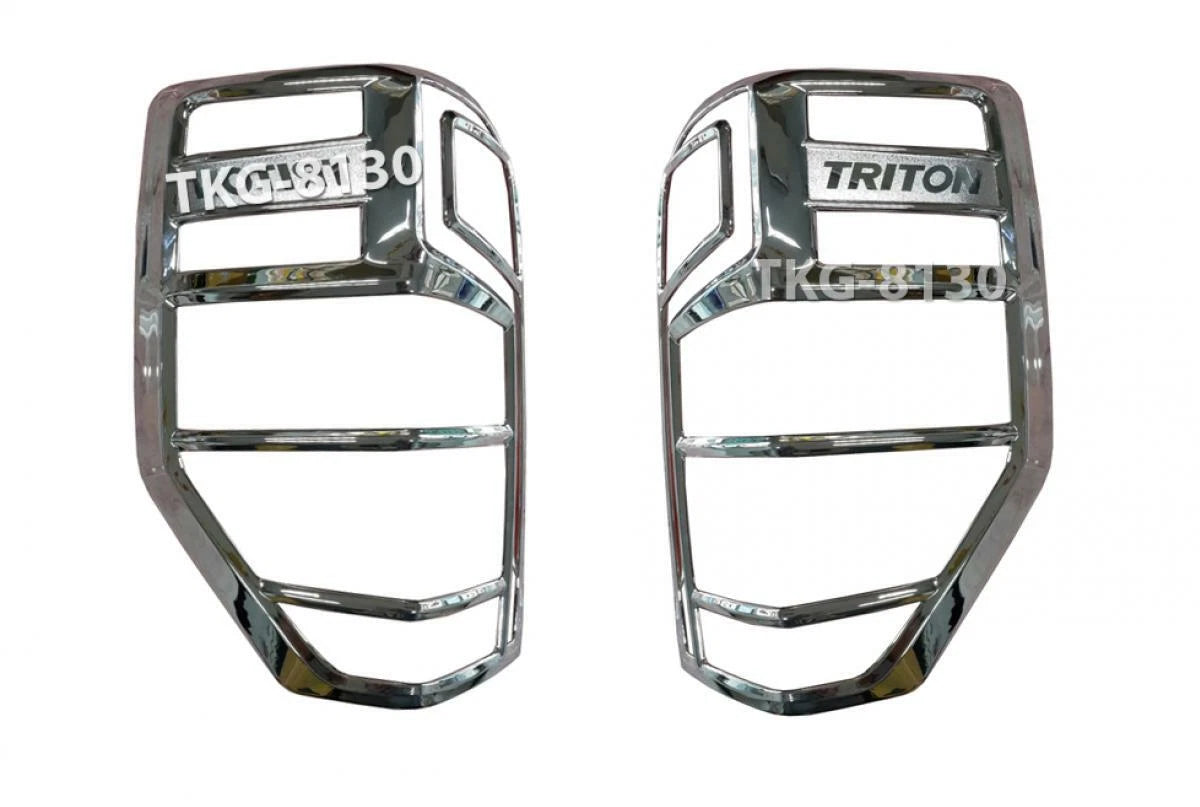 Chrome Taillight Cover Trim for Mitsubishi L200 Triton (2019-2020)