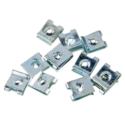 200 x U-Clips Sheet Metal Nuts for Fastening - Clamping Nuts for Various Uses