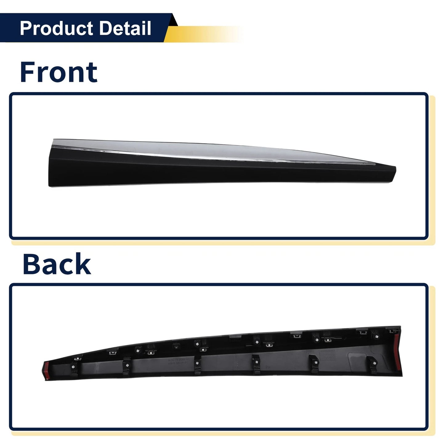 Lower Trim Door Side Front Right for Nissan Murano Platinum SL (2003-2022)